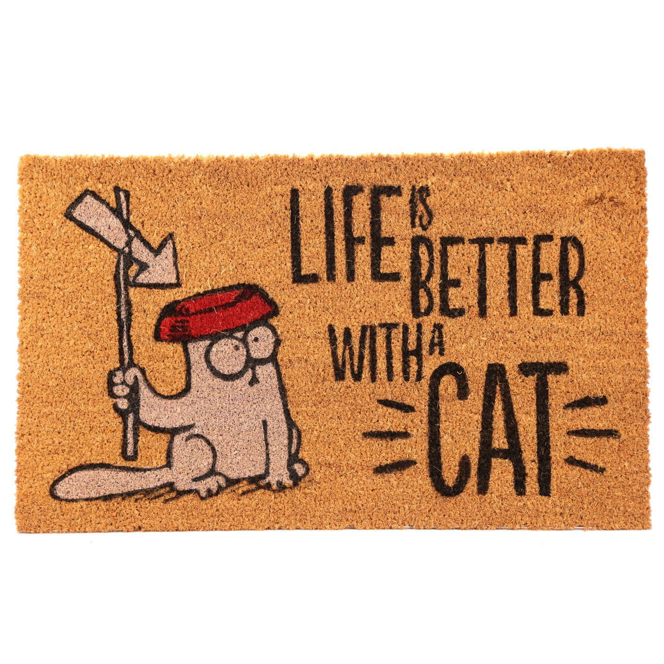 Simon's Cat Fußmatte LIFE IS BETTER WITH A CAT